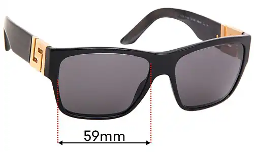 Sunglass Fix Replacement Lenses for Versace MOD 4296 - 59mm Wide Sunglass Fix Replacement Lenses for Versace MOD 4296 - 59mm Wide