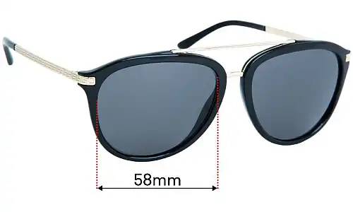 Sunglass Fix Replacement Lenses for Versace MOD 4299 - 58mm Wide Versace MOD 4299 Replacement Lenses 58mm wide