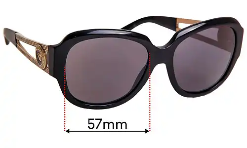 Sunglass Fix Replacement Lenses for Versace MOD 4304 - 57mm Wide Sunglass Fix Replacement Lenses for Versace MOD 4304 - 57mm Wide