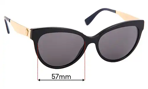 Sunglass Fix Replacement Lenses for Versace MOD 4338 - 57mm Wide Sunglass Fix Replacement Lenses for Versace MOD 4338 - 57mm Wide