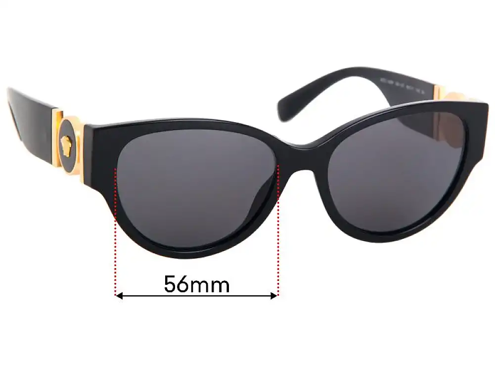 Sunglass Fix Replacement Lenses for Versace MOD 4368 - 56mm Wide Sunglass Fix Replacement Lenses for Versace MOD 4368 - 56mm Wide