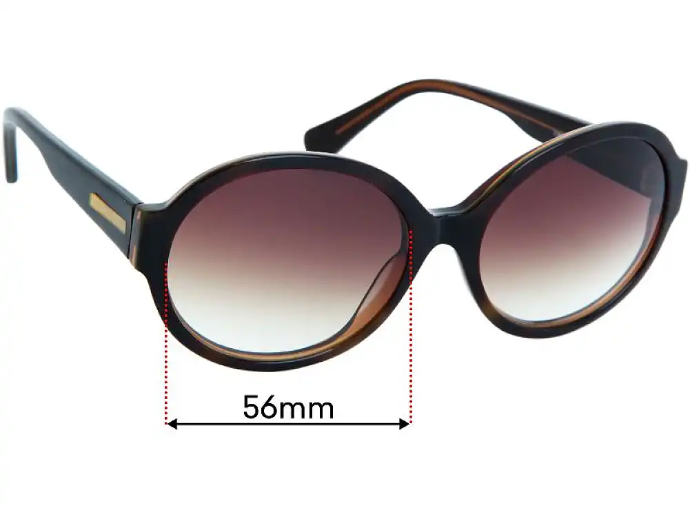 Sunglass Fix Replacement Lenses for Wayne Cooper Oceane - 56mm Wide Sunglass Fix Replacement Lenses for Wayne Cooper Oceane - 56mm Wide