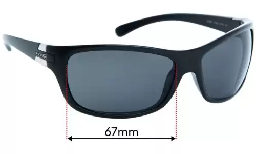 Sunglass Fix Replacement Lenses for Arnette Speed AN4120 - 67mm Wide Arnette Speed AN4120 Replacement Lenses 67mm wide