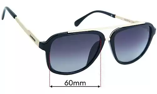Sunglass Fix Replacement Lenses for Carrera 0139 - 60mm Wide Sunglass Fix Replacement Lenses for Carrera 0139 - 60mm Wide