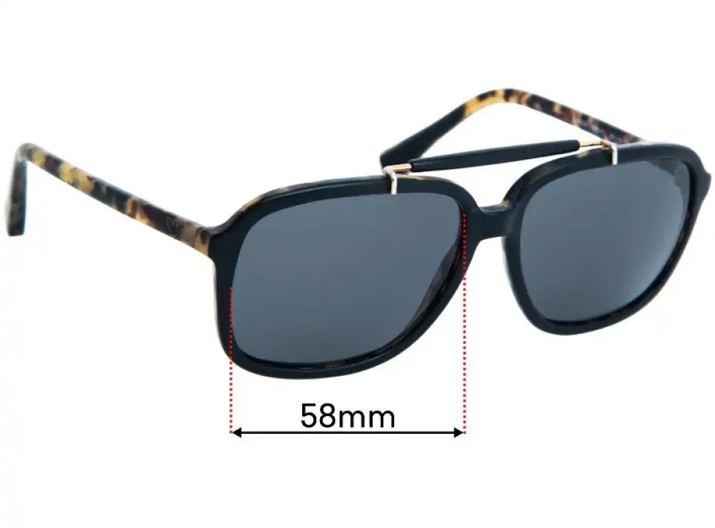 Sunglass Fix Replacement Lenses for Emporio Armani EA4036 - 58mm Wide Sunglass Fix Replacement Lenses for Emporio Armani EA4036 - 58mm Wide