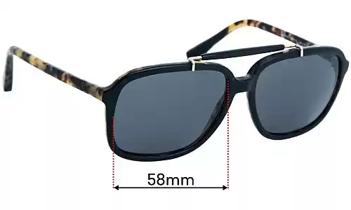 Sunglass Fix Replacement Lenses for Emporio Armani EA4036 - 58mm Wide Sunglass Fix Replacement Lenses for Emporio Armani EA4036 - 58mm Wide
