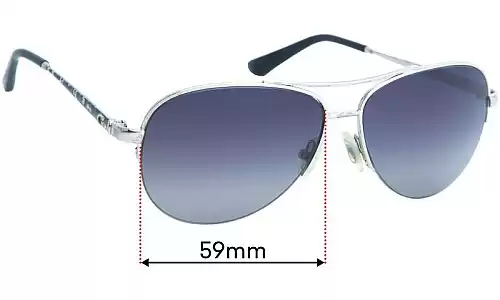Sunglass Fix Replacement Lenses for Guess GU7468 - 59mm Wide Guess GU7468 Replacement Lenses 59mm wide