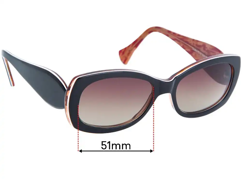 Sunglass Fix Replacement Lenses for Jean Lafont Jamaique - 51mm Wide Sunglass Fix Replacement Lenses for Jean Lafont Jamaique - 51mm Wide