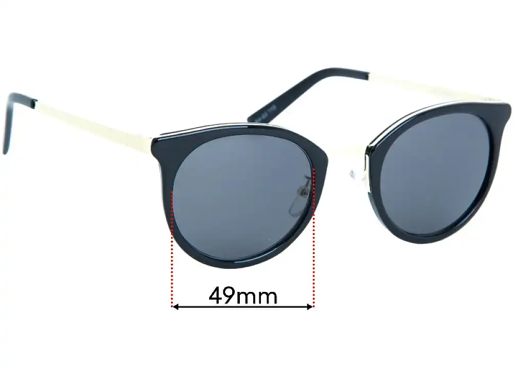 Sunglass Fix Replacement Lenses for Le Specs No Lurking - 49mm Wide Sunglass Fix Replacement Lenses for Le Specs No Lurking - 49mm Wide