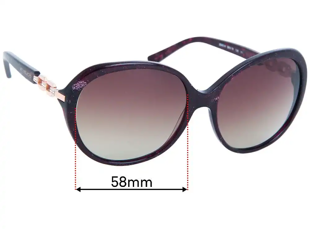 Sunglass Fix Replacement Lenses for Michael Kors MK2008B Andorra - 58mm Wide Sunglass Fix Replacement Lenses for Michael Kors MK2008B Andorra - 58mm Wide