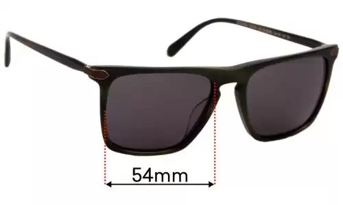 Sunglass Fix Replacement Lenses for Oliver Peoples Rue De Sevres OV5354SQ - 54mm Wide Oliver Peoples Rue De Sevres OV5354SQ Replacement Lenses 54mm wide