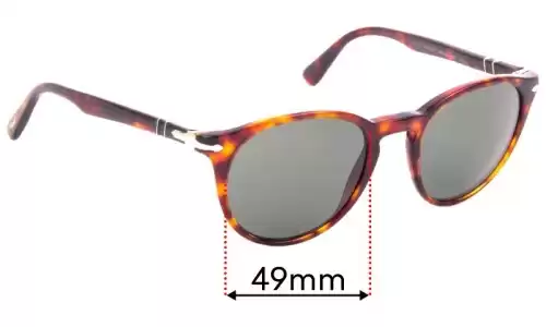 Sunglass Fix Replacement Lenses for Persol 3152-S - 49mm Wide Persol 3152-S Replacement Lenses 49mm wide