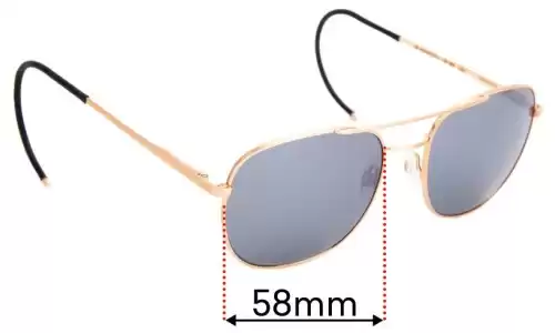 Sunglass Fix Replacement Lenses for Randolph Engineering RE FGN - 58mm Wide Randolph Engineering RE FGN Replacement Lenses 58mm wide
