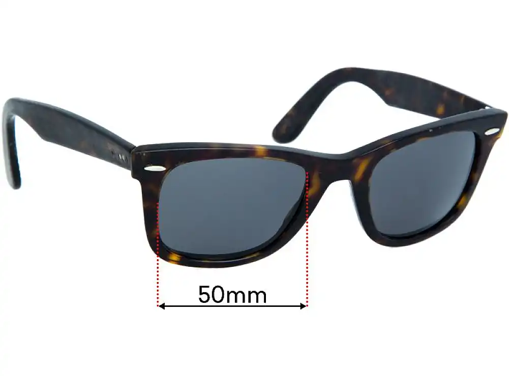 Sunglass Fix Replacement Lenses for Ray-Ban RB2140 New Wayfarer - 'New Wayfarer' on Right Arm - 50mm Wide Sunglass Fix Replacement Lenses for Ray-Ban RB2140 New Wayfarer - 'New Wayfarer' on Right Arm - 50mm Wide