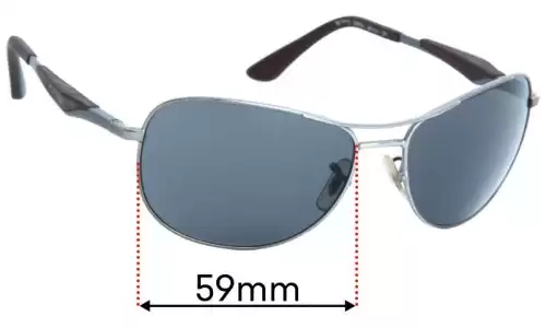 Sunglass Fix Replacement Lenses for Ray-Ban RB3519 - 59mm Wide Ray-Ban RB3519 Replacement Lenses 59mm wide