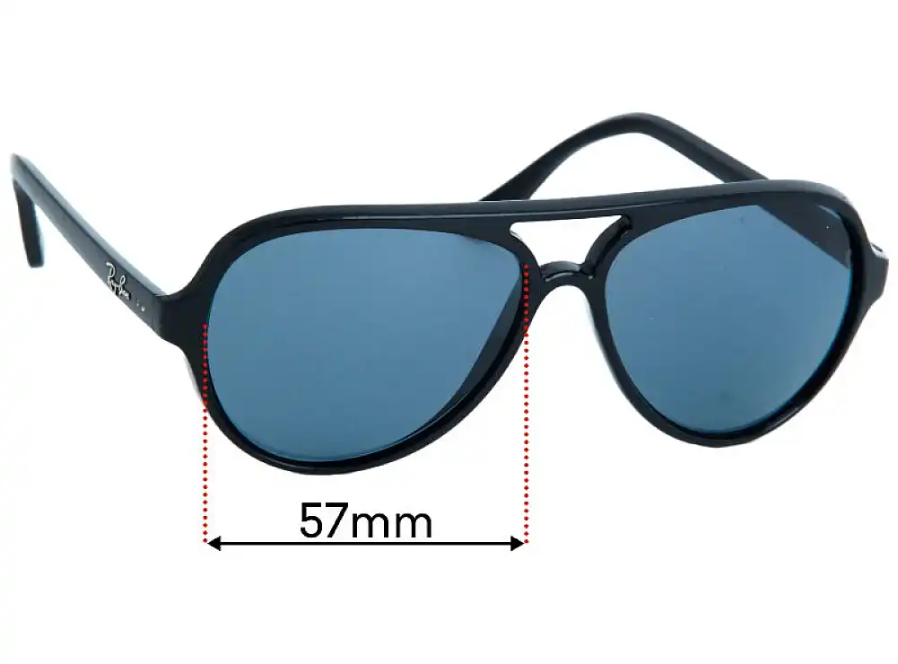 Sunglass Fix Replacement Lenses for Ray-Ban RB4125 Cats 5000 - 57mm Wide Sunglass Fix Replacement Lenses for Ray-Ban RB4125 Cats 5000 - 57mm Wide