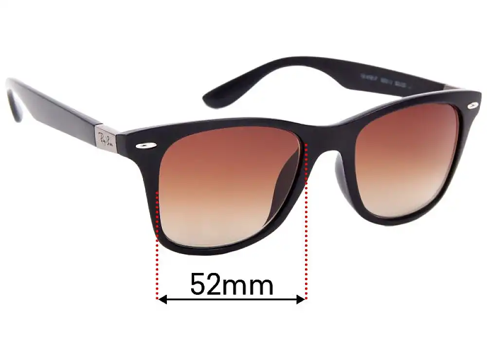 Sunglass Fix Replacement Lenses for Ray-Ban RB4195-F (Low Bridge Fit) - 52mm Wide Sunglass Fix Replacement Lenses for Ray-Ban RB4195-F (Low Bridge Fit) - 52mm Wide