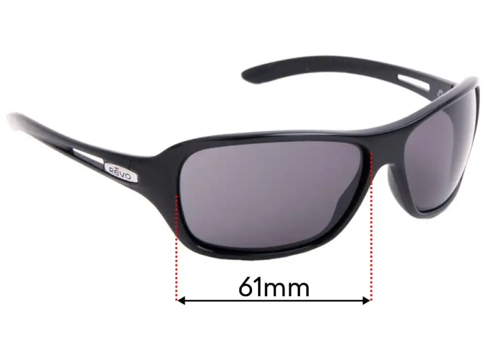 Sunglass Fix Replacement Lenses for Revo RE4040 Highside - 61mm Wide Sunglass Fix Replacement Lenses for Revo RE4040 Highside - 61mm Wide