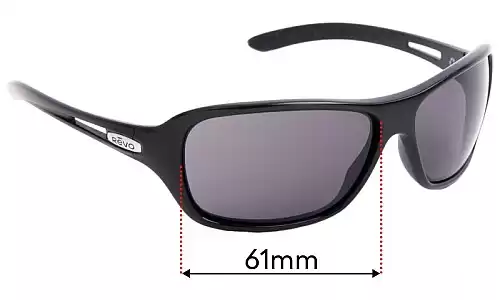 Sunglass Fix Replacement Lenses for Revo RE4040 Highside - 61mm Wide Sunglass Fix Replacement Lenses for Revo RE4040 Highside - 61mm Wide
