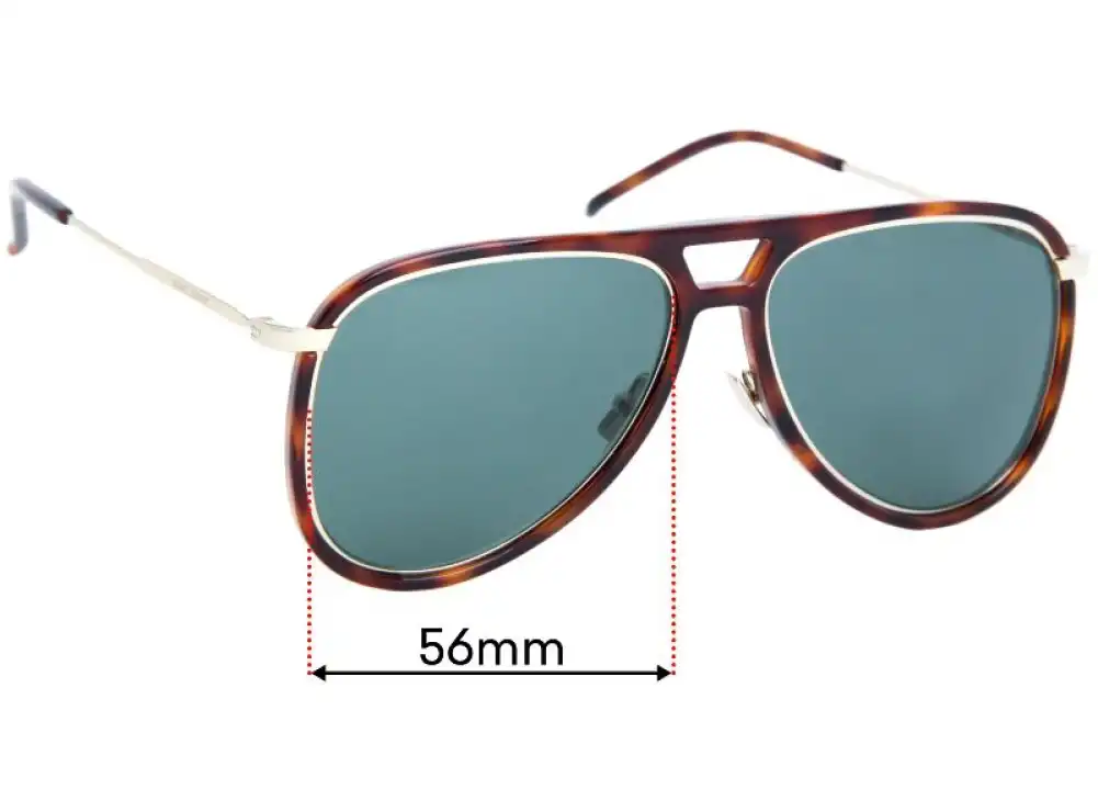Sunglass Fix Replacement Lenses for Saint Laurent Classic 11 Rim - 56mm Wide Sunglass Fix Replacement Lenses for Saint Laurent Classic 11 Rim - 56mm Wide