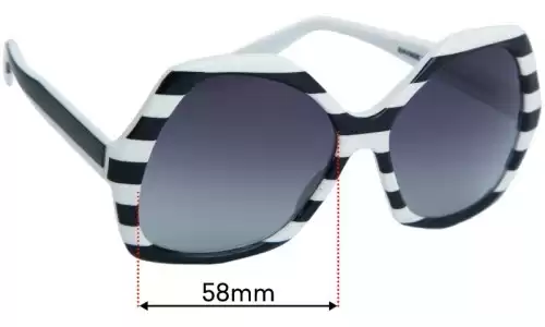 Sunglass Fix Replacement Lenses for Savage Paris - 58mm Wide Sunglass Fix Replacement Lenses for Savage Paris - 58mm Wide
