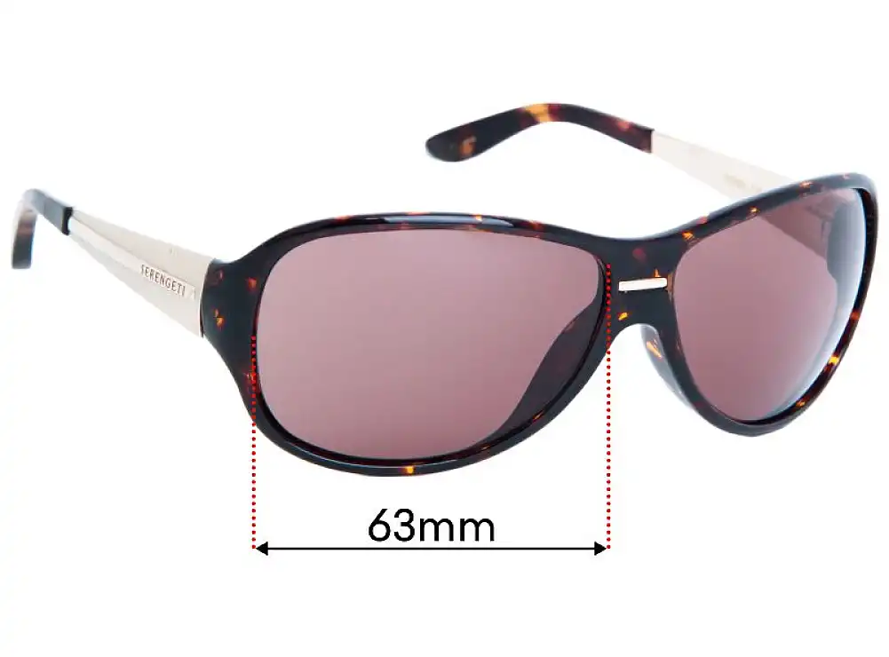 Sunglass Fix Replacement Lenses for Serengeti Roma - 63mm Wide Sunglass Fix Replacement Lenses for Serengeti Roma - 63mm Wide