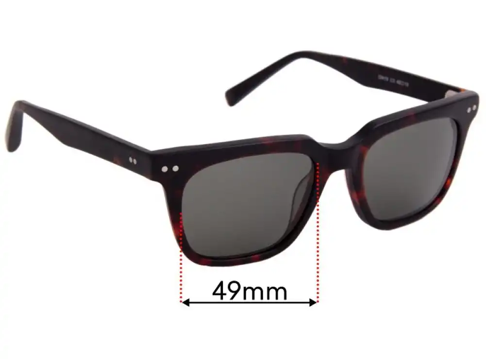 Sunglass Fix Replacement Lenses for Spencer Wilson Onyx - 49mm Wide Sunglass Fix Replacement Lenses for Spencer Wilson Onyx - 49mm Wide