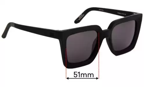 Sunglass Fix Replacement Lenses for Toms Zuma - 51mm Wide Sunglass Fix Replacement Lenses for Toms Zuma - 51mm Wide