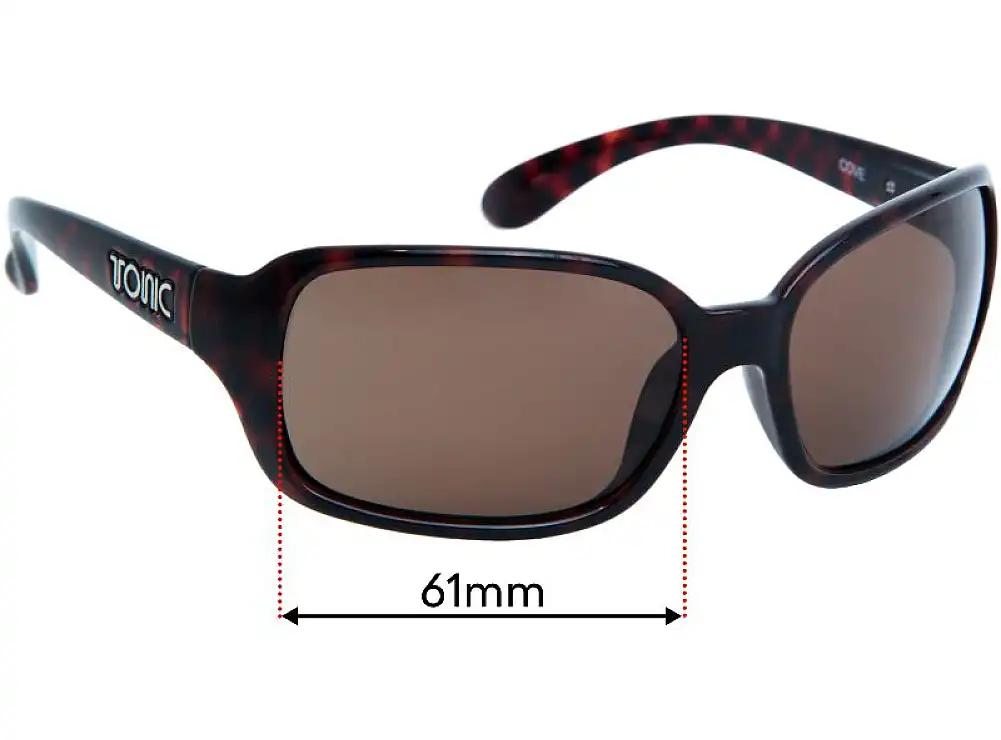 Sunglass Fix Replacement Lenses for Tonic Cove - 61mm Wide Sunglass Fix Replacement Lenses for Tonic Cove - 61mm Wide