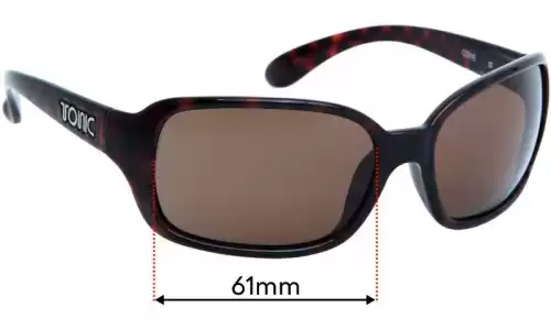 Sunglass Fix Replacement Lenses for Tonic Cove - 61mm Wide Sunglass Fix Replacement Lenses for Tonic Cove - 61mm Wide