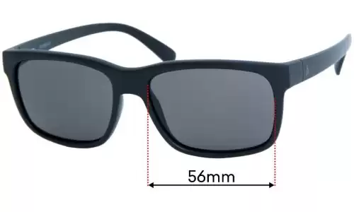 Sunglass Fix Replacement Lenses for Volcom Wig - 56mm Wide Volcom Wig Replacement Lenses 56mm wide