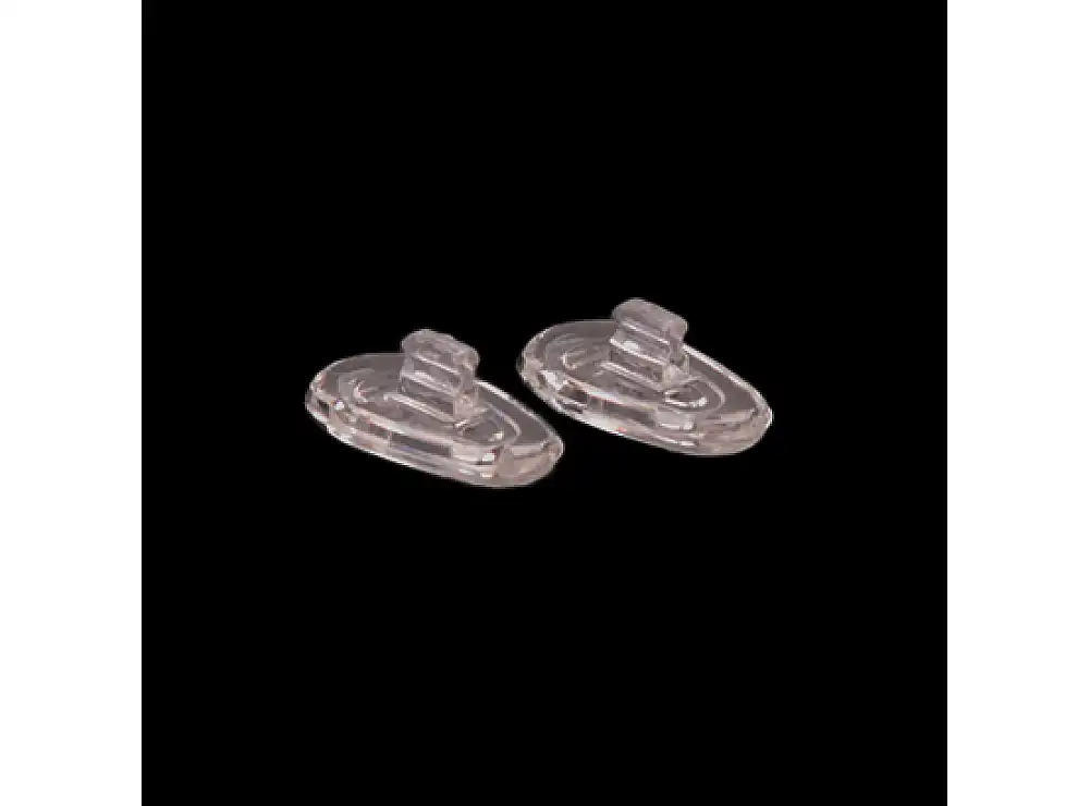 15mm Tear Shaped Push In Silicone Nose Pads - Side View 15mm Tear Shaped Push In Silicone Nose Pads - Side View