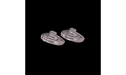 15mm Tear Shaped Push In Silicone Nose Pads - Side View 15mm Tear Shaped Push Fit Silicone Nose Pads - Side View