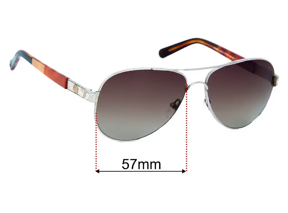 Sunglass Fix Replacement Lenses for Tory Burch TY6010 - 57mm Wide Sunglass Fix Replacement Lenses for Tory Burch TY6010 - 57mm Wide