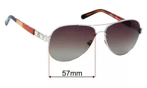 Sunglass Fix Replacement Lenses for Tory Burch TY6010 - 57mm Wide Tory Burch TY6010 Replacement Lenses 57mm wide