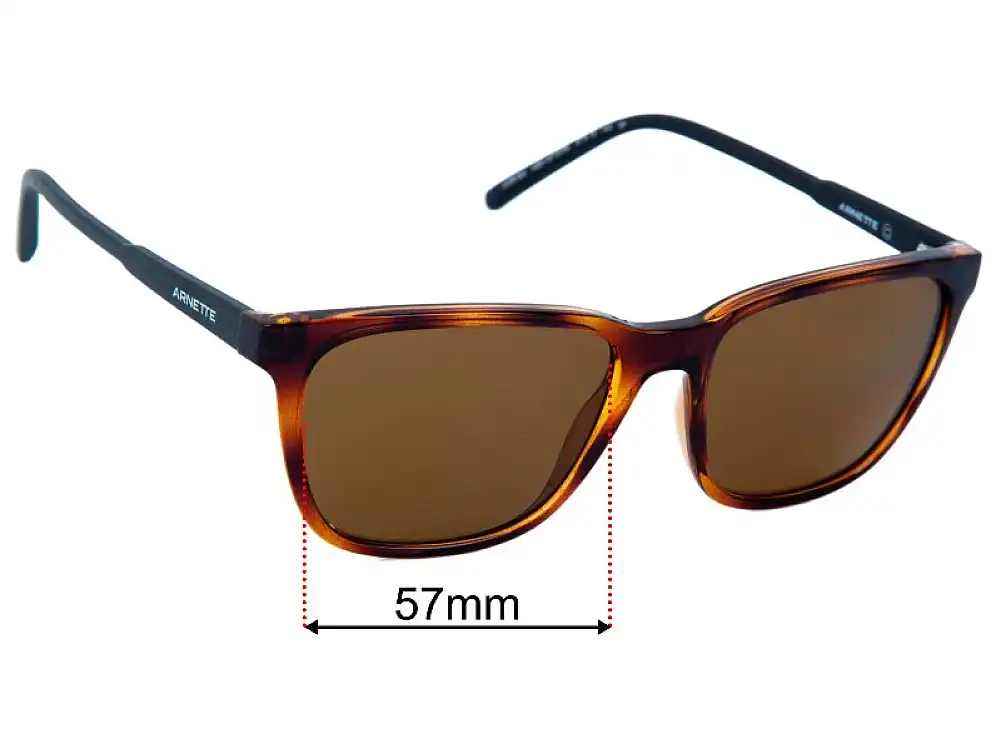 Sunglass Fix Replacement Lenses for Arnette AN4291 Cortex - 57mm Wide Sunglass Fix Replacement Lenses for Arnette AN4291 Cortex - 57mm Wide