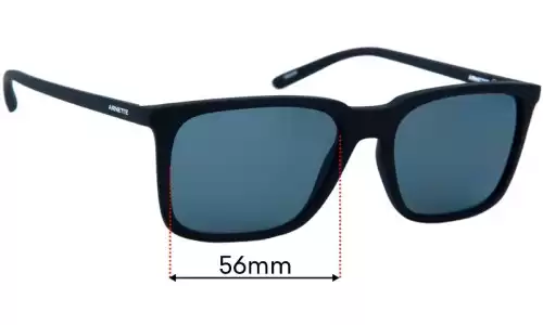 Arnette Trigon AN4314 Replacement Lenses - 56mm Arnette Trigon AN4314 Replacement Sunglass Lenses - 56mm