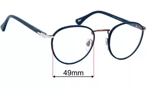 Sunglass Fix Replacement Lenses for Persol 2410-V-J - 49mm Wide Persol 2410-V-J Replacement Lenses 49mm wide