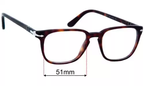 Sunglass Fix Replacement Lenses for Persol 3117-v - 51mm Wide Persol 3117-v Replacement Lenses 51mm wide