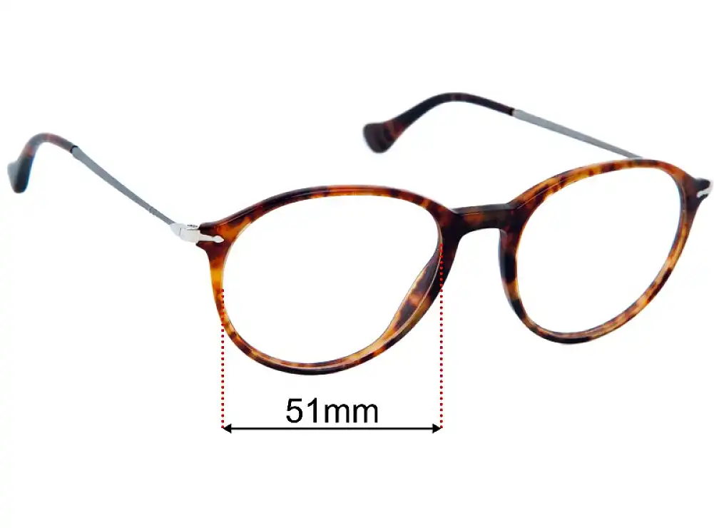 Sunglass Fix Replacement Lenses for Persol 3125-V - 51mm Wide Sunglass Fix Replacement Lenses for Persol 3125-V - 51mm Wide