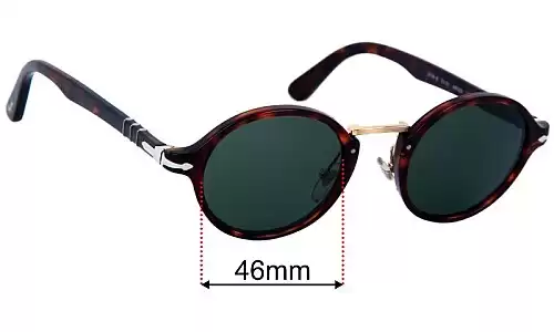 Sunglass Fix Replacement Lenses for Persol 3129-S - 46mm Wide Persol 3129-S Replacement Lenses 46mm wide