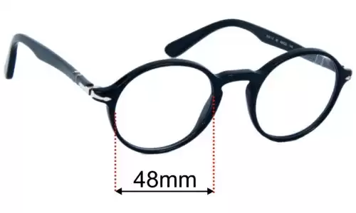 Sunglass Fix Replacement Lenses for Persol 3141-V - 48mm Wide Persol 3141-V Replacement Lenses 48mm wide