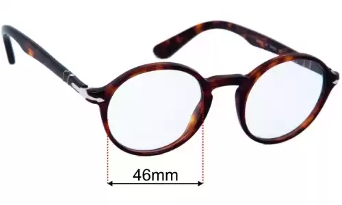 Sunglass Fix Replacement Lenses for Persol 3141-V - 46mm Wide Persol 3141-V Replacement Lenses 46mm wide