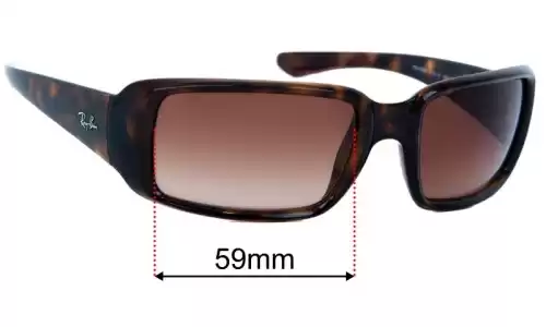 Sunglass Fix Replacement Lenses for Ray Ban RB4338 - 59mm Wide Ray Ban RB4338 Replacement Lenses 59mm wide