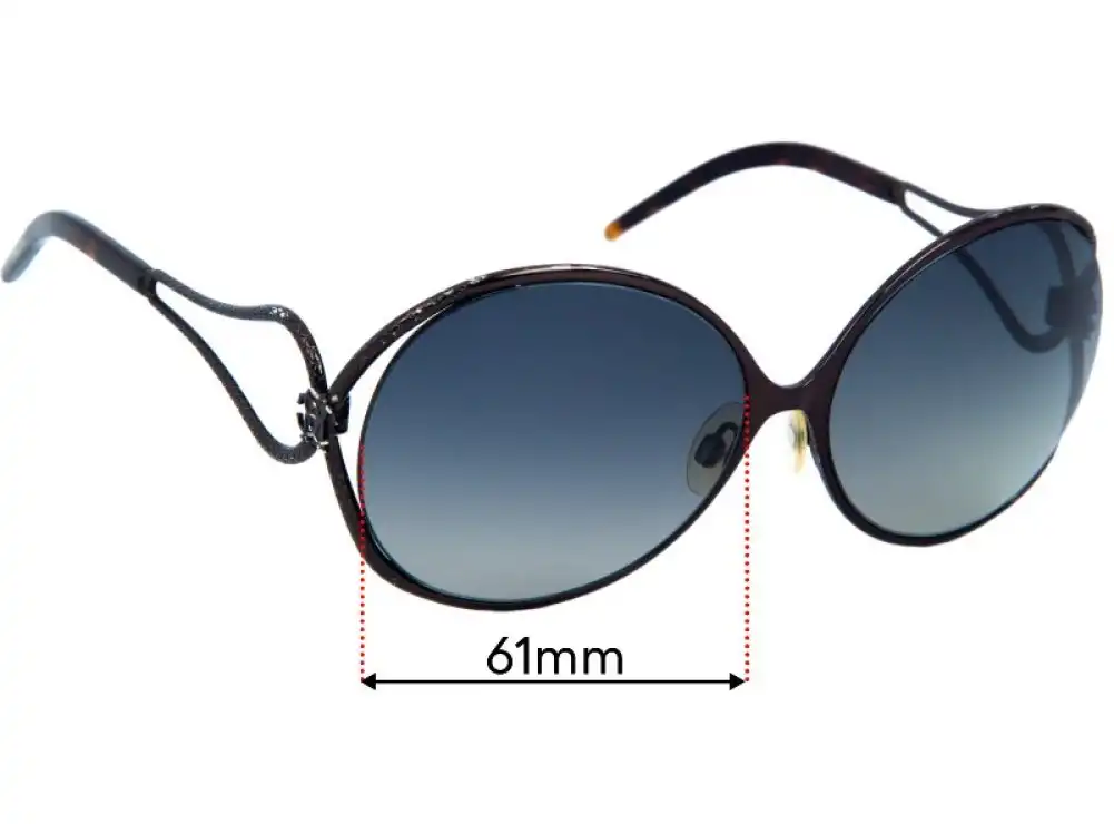 Roberto Cavalli Orchidea 525S Replacement Lenses - 61mm Roberto Cavalli Orchidea 525S Replacement Lenses - 61mm