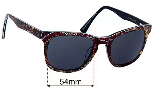 Specsavers Ngandabaa FH Sun Rx 03 Replacement Lenses - 54mm Specsavers Ngandabaa FH Sun Rx 03 Replacement Sunglass Lenses - 54mm