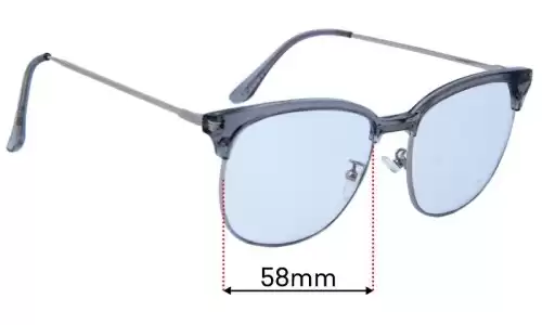 Replacement Lenses for Stiletto TR1728 - 58mm Wide Sunglass Fix Replacement Lenses for Stiletto TR1728 - 58mm Wide