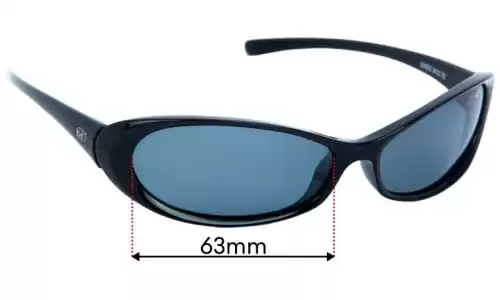 Sunglass Fix Replacement Lenses for Mako Siren 9432 - 63mm Wide Mako Siren 9432 Replacement Lenses 63mm wide