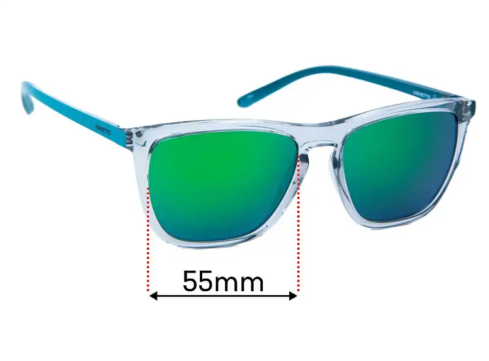 Sunglass Fix Replacement Lenses for Arnette Fry AN4301 - 55mm Wide Sunglass Fix Replacement Lenses for Arnette Fry AN4301 - 55mm Wide