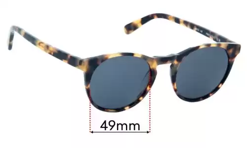 Sunglass Fix Replacement Lenses for Finlay Percy - 49mm Wide Finlay Percy Replacement Lenses 49mm wide